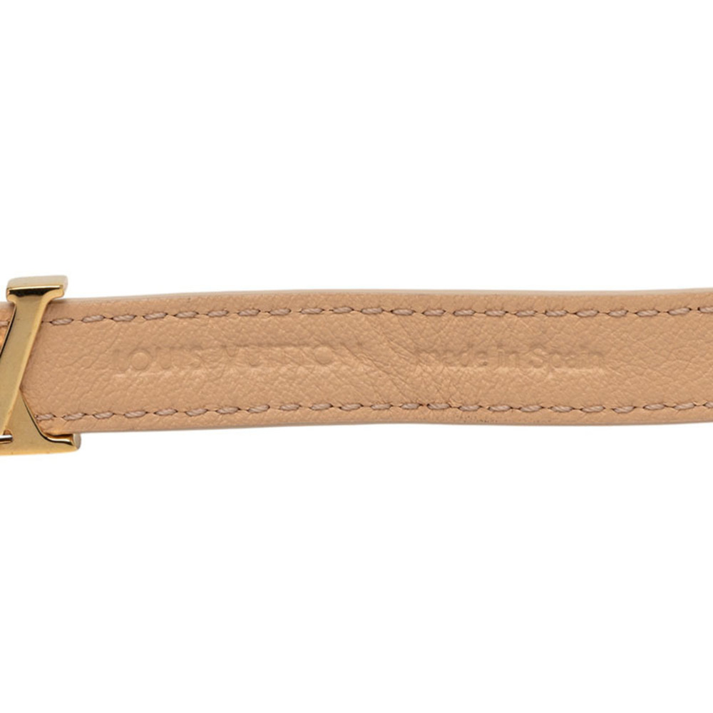 LOUIS VUITTON Cream Leather Charm Bracelet - Picture 6 of 6
